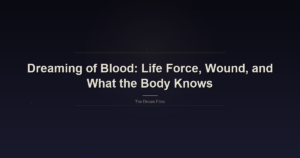 Dreaming of Blood: Life Force, Wound, and What the Body Knows