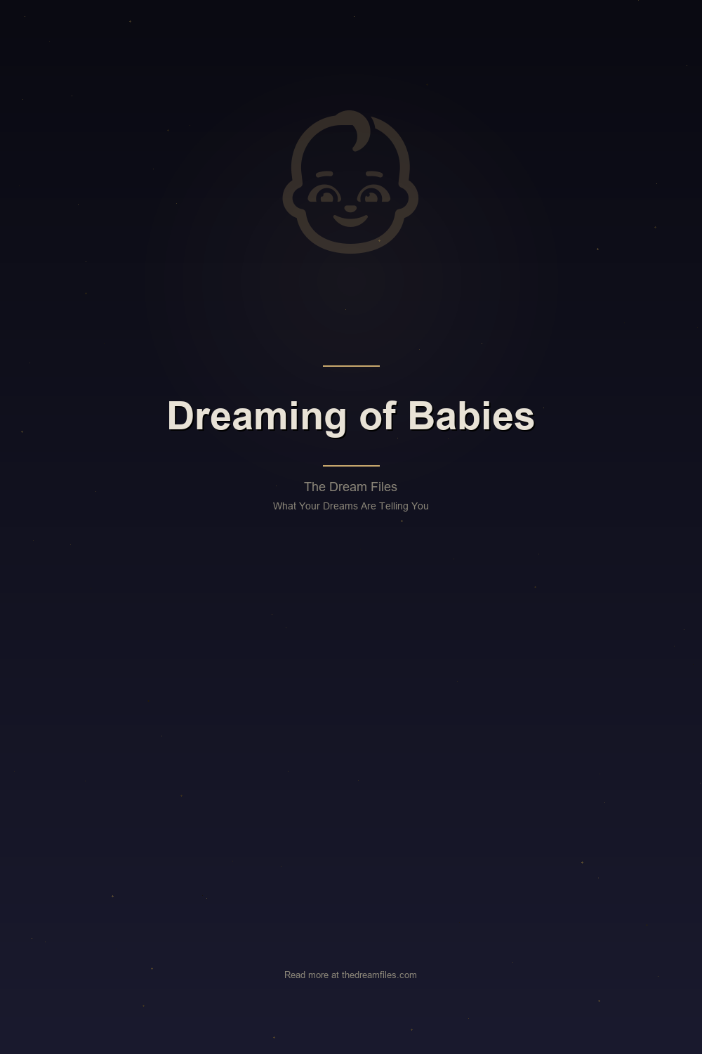 Dreaming of Babies: New Beginnings, Vulnerabilities, and What the Self Is Gestating — Pinterest Pin