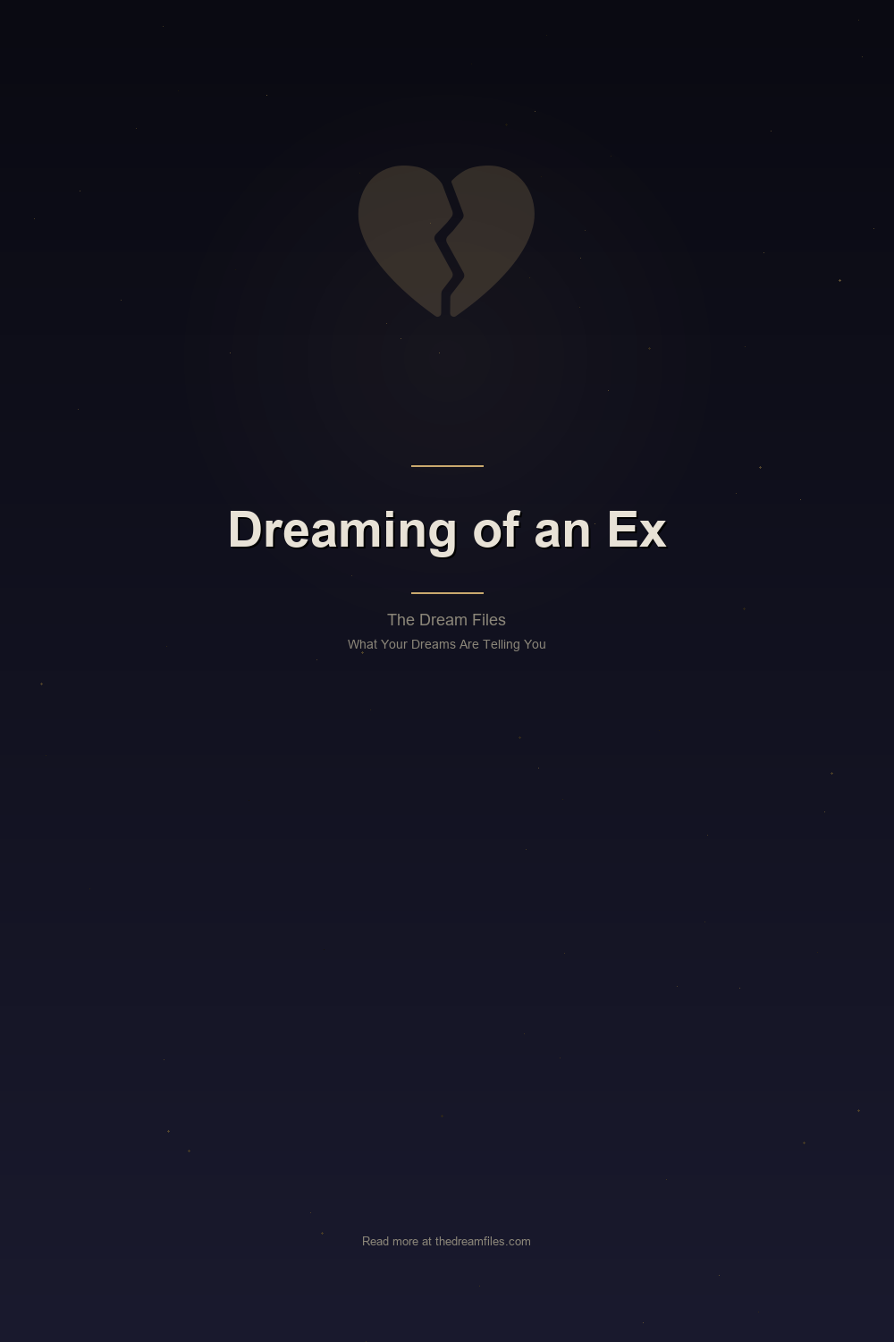 Dreaming of an Ex — Pinterest Pin