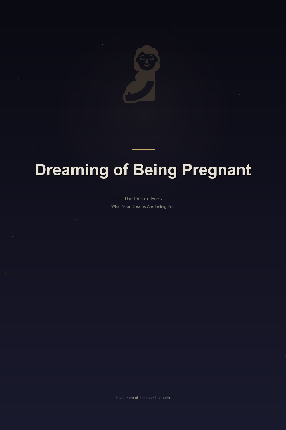 Dreaming of Being Pregnant — Pinterest Pin