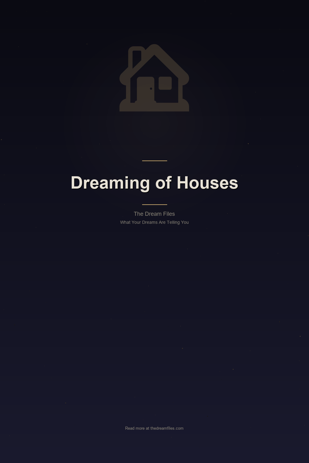 Dreaming of Houses: Symbol, Psychology, and Architectural Meaning — Pinterest Pin