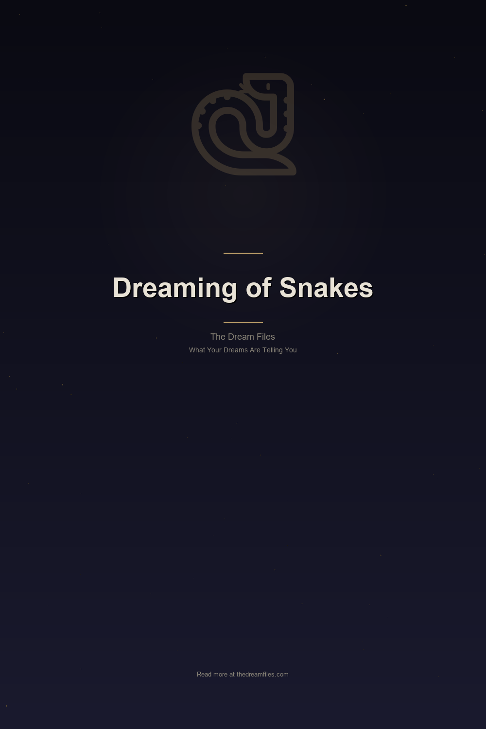 Dreaming of Snakes: Symbol, Science, and Cultural Meaning — Pinterest Pin