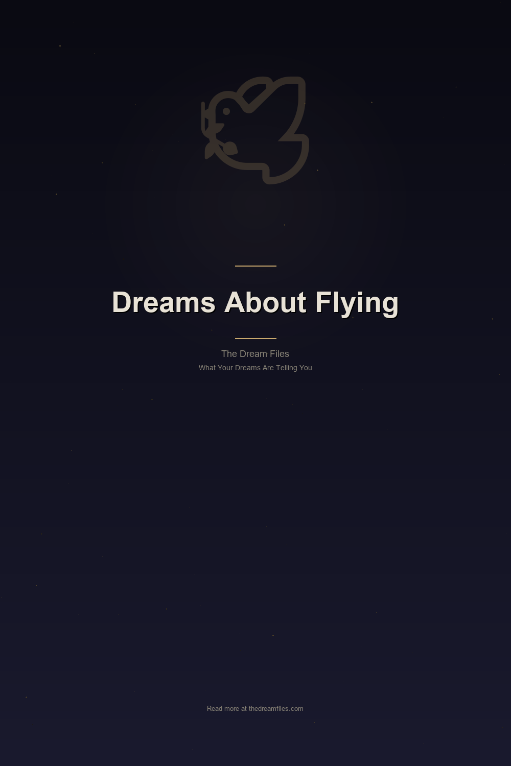 Dreams About Flying: What 4,000 Years of Human Records Tell Us — Pinterest Pin