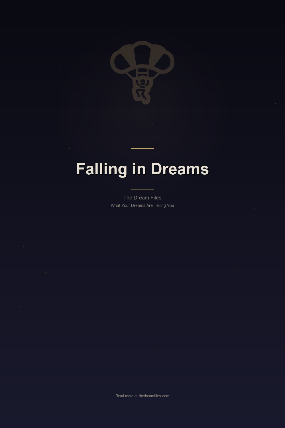 Falling in Dreams: Why You Drop and What It Means — Pinterest Pin