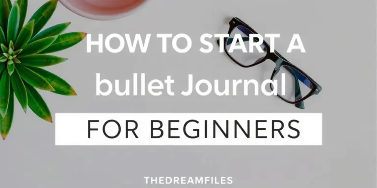 How to Start a Bullet Journal for Beginners